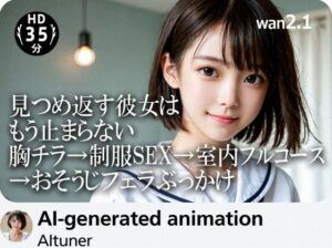 【35分HD】見つめ返す彼女はもう止まらない──胸チラ→制服SEX→室内フルコース→おそうじフェラぶっかけ