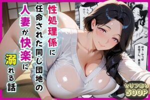 性処理係に任命された同じ団地の人妻が快楽に溺れる話【セリフ付き】