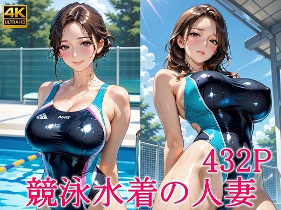 競泳水着の人妻