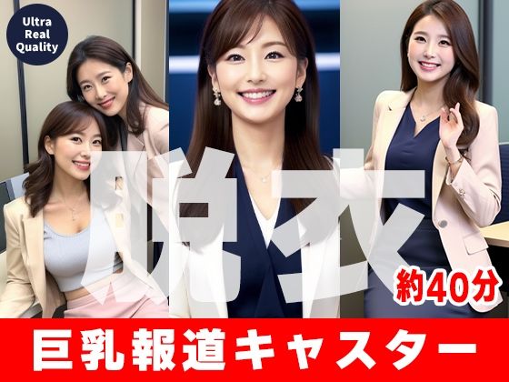 【約40分】『女性キャスターの乳揉み』巨乳と知性の仮面が外れるとき。-AIで描く究極の美女達-
