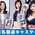 【約50分】『巨乳女性キャスターの乳揉み2』ニュース番組の裏と揺れる胸。-AIで描く究極の美女達-