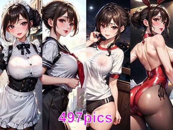 ママ活主婦(セレブ)が、コスプレ&制服デートをお願いしてきたCG集